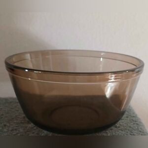 Vintage Amber Glass Mixing Bowl